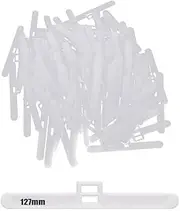 Vertical Blind Clips Top Hangers, 50 Pack Vertical Blind Clips Top Hangers to Fit Slats Double Slot Type Part,Blind Fixer Tabs Vertical Window Blinds Vertical Slats Vertical Blind Top Hangers (127mm)