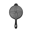Cast Iron Waffle Maker Pan Non-Stick Waffle Cake Maker Round Waffle Skillet