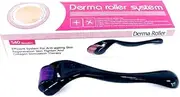 540 Titanium Microneedle Derma Roller Skin Care for Face Facial Wrinkles Hair Loss Stretch Marks Hair Regrowth Micro Needles Professional Microneedling Derma Needling Kit with Case, 0.5mm