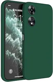 [Topme] Mobile Phone Case for Oppo A78 5G 6.56 Inch Protective Case, Skin Protection, Made of TPU Silicone Case - Dark Green