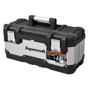 Supercraft Tool Box Durable Stainless Steel/Plastic DIY Home Tool Storage 470mm