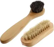 GARVALON Finger Brush Set 2pcs Bristle Nail Brush for Gentle Cleansing Exfoliation