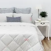 Tontine Classic Comfort Allergy & Asthma Sensitive Quilt - All Seasons, Single Bed, Medium Weight, Anti Microbial Protection, Hypoallergenic, Natural Cotton Cover, Machine Washable, Australian Made