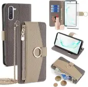 Phone Case for Samsung Galaxy Note 10 5G Wallet Cover with Screen Protector