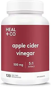 Heal+Co Apple Cider Vinegar 500mg 120vcap