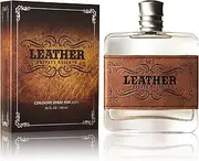 Leather Cologne - Natural and Authentic Fragrance Spray Perfume for Men - Masculine, Woody and Earthy With Notes of Cedarwood, Sun-worn Leather - 3.4 oz 100 ml
