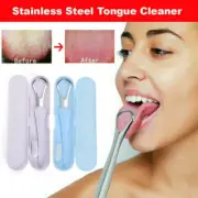 Double headed Clean Silicone Brush tongue scraper Stainless Steel Oral Care New