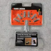 Black & Decker 71-820 7PC 7 Piece Handy Driver Bit Set With Storage Case *New*