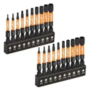 toolant Impact Hex Head Allen Wrench Drill Bit Set 20pcs Metric&SAE 1/4” Hex-...