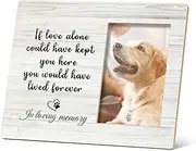 Dog Memorial Picture Frame for Pets - 4x6 Photo Frame for Dogs and Cats That Passed Away - Pet Memory Gifts