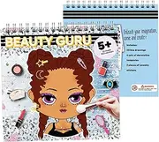 Xasbseulk Cosmetics Coloring Book, Teens Adults Easy Makeup Coloring Book, Nursing Home Waiting Room Activity 20-Page Thick Paper for Classmate, Girlfriend