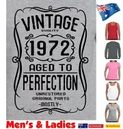 52nd Birthday T shirt for 1972 Funny t shirts Vintage Present gift size new tee