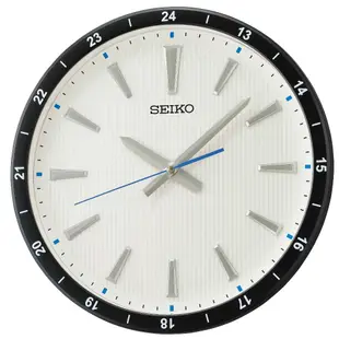 SEIKO 日本精工 立體時標 滑動式秒針 靜音掛鐘(QXA802J)35cm