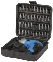 Cordless Screwdriver Set for DIY Projects with Spare Common Bit Sizes Carry Case