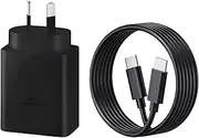 45W Super Fast Charger 2.0 with 1m USB-C Cable, PD 3.0 PPS for Samsung Galaxy S23/S22/S21 Ultra, Tab S8/S7, Z Fold 5/Flip 5, Google Pixel, Switch & USB-C Devices