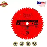 High-Density 12" 48 Tooth Thin Kerf Saw Blade for Excellent Cutting Precision
