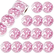 DodelyGz 68 Ft Pink Disco Border Trim,Disco Design Decorative Border Trim for Classroom Home and Theme Parties, Disco Decal Sticker