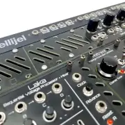 SetonixSynth Vented blank panel - Eurorack 3U 4hp black Cyberpunk Retro Y2k