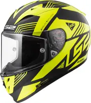 LS2 FF323 Arrow R Evo Helmet, black-yellow, Size 2XL for Men Black Yellow