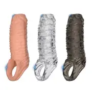 Male-Penis-Extender-Enlarger-Sleeve-Reusable-Condoms-Delay-Ejaculation-for Men