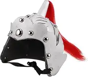 Kisangel Boy Girl 's Helmet Chinese Ancient Design for Knight Roleplay Craftsmanship for Halloween Stage Performances and Costume Parties