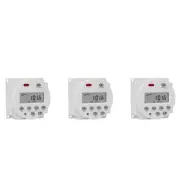 3X 1 Second Interval 220V Digital LCD Timer Switch Weekly6448