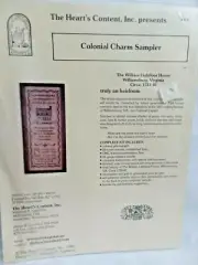 "The Heart's Content Inc." Colonial Charm Sampler Kit #5 William Lightfoot House