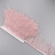 5Meters White Blcak Ostrich Feathers 10-15CM Feather Tassel Sewing Clothes DIY Decoration Leather pnnrk