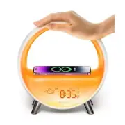 Dekala 5G Arches Gradual Sunrise Alarm Clock with Wireless Charging Sunset Wh...