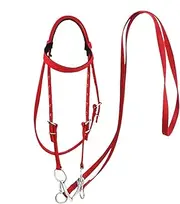 Rein for Horse,Rope Adjustable Headstall Horse Bridle | Harness Ranch Rope, Safety Rein Animal Bridle for Stable Riding, Equine Supplies