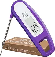 Lavatools PT12 Javelin Digital Instant Read Meat Thermometer for Kitchen, Food Cooking, Grill, BBQ, Smoker, Candy, Home Brewing, Coffee, and Oil Deep Frying (Grape)