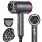 CONFU Ionic Lightweight Hair Dryer, 1600W Portable Blow Dryer Fast Drying