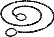 Chain Dog Training Choke, Stainless Steel Collar Chain,Puppy Metal Snake Chain Pet Show Slip Collar,Collar for Training Walking(Black)