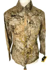 NWT Cabela's Zonz Western Long Sleeve Button-Up Camo Hunting Shirt Women’s SZ M