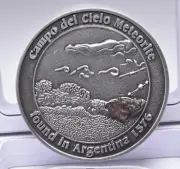 CAMPO DEL CIELO METEORITE in COLLECTORS COIN NUMBER 0006 MT108