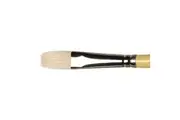 Winsor & Newton Artists Short Art Flat Bright Paint Brush Hog Bristles Size 6