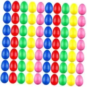 100 Pieces Egg Shakers Musical Instruments Percussion Maracas Egg for Kids