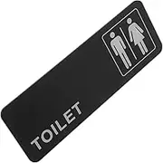 Gadpiparty Plastic Self Adhesive Bathroom Sign Decorative Toilet Sign for Men Women Durable Restroom Identifier for Hotels Restaurants and Shopping Centers Easy to Recognize