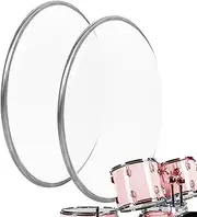 Circle Drum Head | Concert Drum Head Clear Drumbeat Sound Control Replacement - Jazz Concert Drums Instruments Skin Drum Repair Tool for Jazz Metal Music Borato