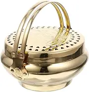 YARNOW Multi Functional Charcoal Burning Pot Lightweight Portable Charcoal Stove for Chinese Weddings Bbq Grill and Outdoor Heating Design with Vents for Efficient
