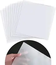 15 Sheets 7.5 Mil Mylar Sheet 12 x 12 Inch Blank Templates for Stencil Making - Milky Translucent PET for Cricut, Silhouette, Gyro-Cut Tool