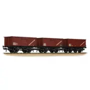 Bachmann 37-238A OO Gauge BR 16T Steel Mineral Top Flap Doors 3-Wagon Pack BR Ba