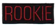 CHILD Sized Video Game Style Ghostbusters Name Tag Iron-on Patch - - "ROOKIE"