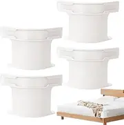 Lock Sheet Holders Set, 4 Pack Bed Sheet Holder to Keep Sheets Firm & Tight, Heavy Duty Bed Sheet Corner Fastener Fits All Mattress, Easy Installation (White)