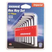 Kincrome K5110 - Hex Key Set 12 Piece Imperial