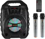 T26 PRO Karaoke Machine for Adults, Bluetooth PA Speaker System with 2 Wireless