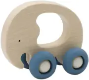 Kaper Kidz Wooden Grip Elephant with Silicone Wheels - Animal-Shaped Push Toy...