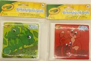 Lot of 2 - Soft Crayola Bubbly Bath Books - Rocking’ Red & Go Go Green -NEW - 3+