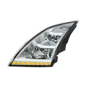 Volvo VNL Chrome LED Headlight Driver Side