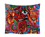 T58 150*130cm Mystic Abstract Wall Carpet Beautiful Wall Background Tapestry for Bedroom Living Room Decoration